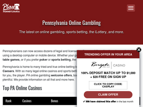 'playpennsylvania.com' screenshot