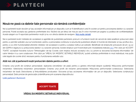 'playtech.ro' screenshot