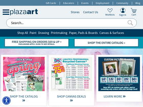 'plazaart.com' screenshot