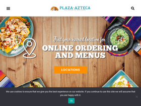 'plazaazteca.com' screenshot