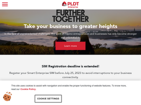 'pldtenterprise.com' screenshot
