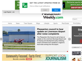 'pleasantonweekly.com' screenshot