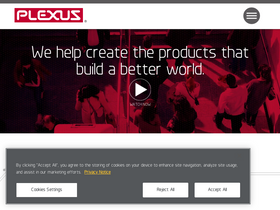 'plexus.com' screenshot