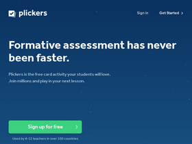 'plickers.com' screenshot