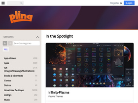 'pling.com' screenshot