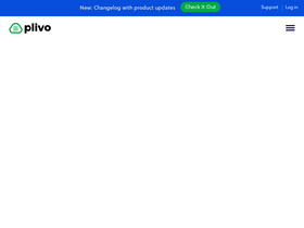 'plivo.com' screenshot
