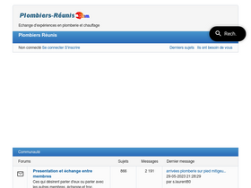 'plombiers-reunis.com' screenshot