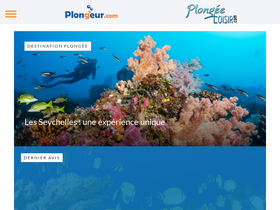 'plongeur.com' screenshot