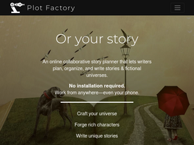 'plotfactory.com' screenshot