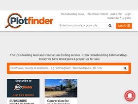 'plotfinder.net' screenshot