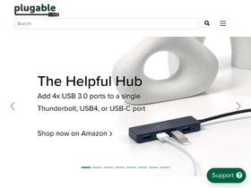 'plugable.com' screenshot