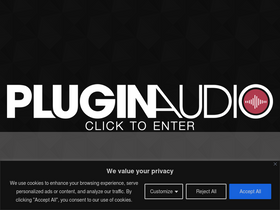 'pluginaudio.net' screenshot