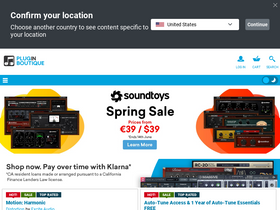 'pluginboutique.com' screenshot