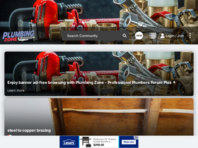 'plumbingzone.com' screenshot