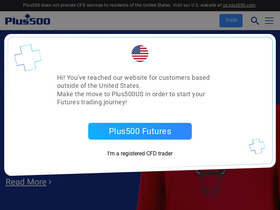 'plus500.com' screenshot