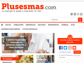 'plusesmas.com' screenshot