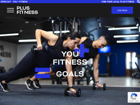 'plusfitness.com.au' screenshot