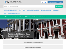 'pmg.org.za' screenshot
