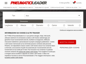'pneumaticileader.it' screenshot