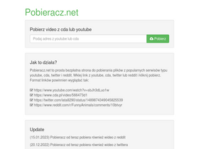 'pobieracz.net' screenshot