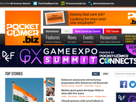 'pocketgamer.biz' screenshot