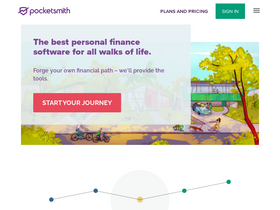 'pocketsmith.com' screenshot