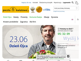 'pocztakwiatowa.pl' screenshot