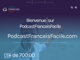 'podcastfrancaisfacile.com' screenshot