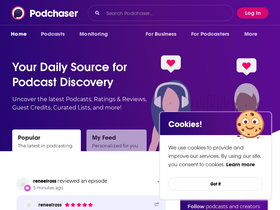 'podchaser.com' screenshot