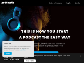 'podomatic.com' screenshot