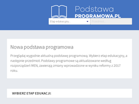 'podstawaprogramowa.pl' screenshot