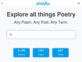 'poemanalysis.com' screenshot
