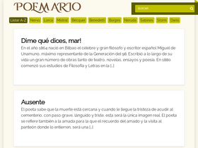 'poemario.com' screenshot