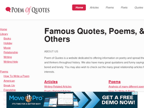 'poemofquotes.com' screenshot