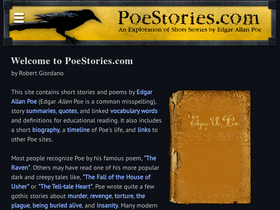 'poestories.com' screenshot