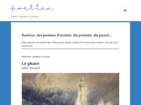 'poetica.fr' screenshot