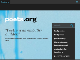 'poets.org' screenshot