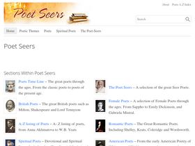'poetseers.org' screenshot