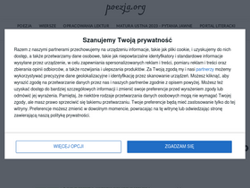'poezja.org' screenshot