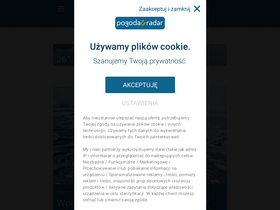 'pogodairadar.pl' screenshot