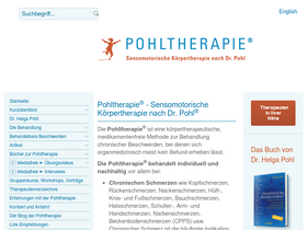 'pohltherapie.de' screenshot