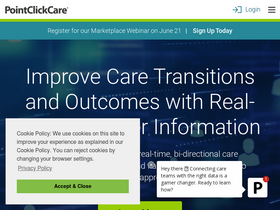'pointclickcare.com' screenshot