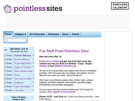 'pointlesssites.com' screenshot