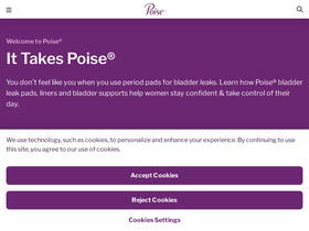 'poise.com' screenshot