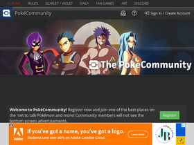 'pokecommunity.com' screenshot