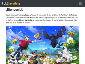 'pokefanaticos.com' screenshot