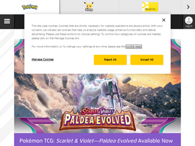 'pokemon.com' screenshot