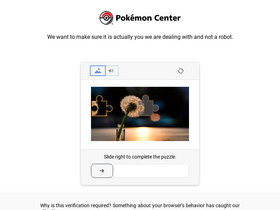 'pokemoncenter.com' screenshot