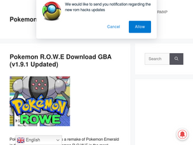 'pokemonlog.com' screenshot