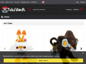 'pokevault.com' screenshot